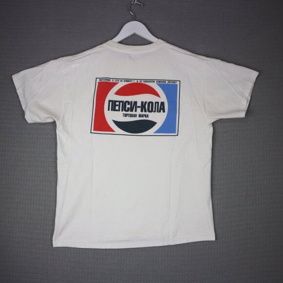 Pepsi Cola Russia America CCCP Vintage Tee Mens - Picture 2 of 8